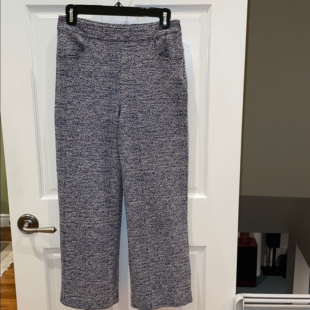 Bimbay Y Lola Blue and Pink Tweed Cropped Pants US Size 6 Spain size 36